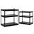 ​Raft metalic, realizat din placi MDF, profile metalice zincate, margini rotunjite, 5 rafturi, sarcina totala maxima 1325 kg, 183 x 90 x 45 cm, negru - 7- Roveli