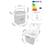 ​Lada frigorifica, afisaj electronic, buton ON/OFF, mod ECO si Normal, ventilator incorporat, compartiment practic, cu maner, priza auto 12 V, priza 230 V, 26 litri, 41 x 30 x 43 cm, 60 W, crem - 8- Roveli