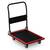 ​Carucior platforma transport marfa, cadru din otel, capacitate de incarcare pana la 300 kg, maner ergonomic pliabil, 90 x 87 x 60 cm, negru si rosu - - Roveli