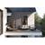 ​Panza parasolar, pentru terasa, balcon, gradina, material PE tesut dens de 180 g/m², rezistent la apa, cu 3 snururi de prindere, forma triunghiulara, 400 x 400 x 400 cm, gri - 5- Roveli