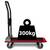 ​Carucior platforma transport marfa, cadru din otel, capacitate de incarcare pana la 300 kg, maner ergonomic pliabil, 90 x 87 x 60 cm, negru si rosu - 6- Roveli