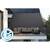 Panza parasolar, pentru terasa, balcon, gradina, material PE tesut dens de 180 g/m², rezistent la apa, cu 4 snururi de prindere, forma dreptunghiulara, 400 x 300 cm, gri - 9- Roveli
