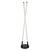 ​Lampadar LED, realizat din metal, abajur din acril, comutator on/off, 28 W, 3050 lm, lumina calda, 1150 x220 x220 mm, IP20, negru mat si alb - - Roveli