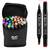 ​Set 36 markere duble DacEnergy©, cerneala pe baza de alcool, cu varf de 1 mm si 6 mm, cu geanta, nuante vibrante, intense, colorate - - Roveli