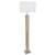 ​Lampadar, abajur textil, 2 surse de lumina LED si E27, 17 W, 1900 lm, lumina calda, functie de reglare a intensitatii luminoase, aspect lemn si alb - 3- Roveli