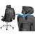 ​Scaun birou DacEnergy©, ergonomic, reglarea inaltimii, cotiere si tetiera reglabile, baza cromata rotativa, functia Multiblock si de leagan SoftSwing™, inaltimea 120-139 cm, negru - 4- Roveli