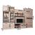 Ansamblu living, stejar san marino/latte extra lucios HG, ASSOR - 3- Roveli