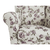Fotoliu cu taburet, material textil rose 18, ASTRID - 3- Roveli