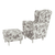 Fotoliu cu taburet, material textil rose 18, ASTRID - 6- Roveli