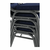 Scaun, rabatabil, textil albastru închis/gri cadru, JEFF 2 NEW - 3- Roveli