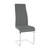 Scaun dining, material textil gri închis/crom, AMINA - - Roveli