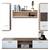 Mobilier pentru living, stejar wotan/alb, WAW NEW - 2- Roveli
