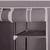 Organizator de garderobă, material textil/metal, maro, METIN VNW15 - 5- Roveli