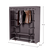 Organizator de garderobă, material textil/metal, maro, METIN VNW15 - 3- Roveli