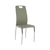 Scaun dining, piele ecologică gri/crom, ERVINA - - Roveli