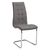Scaun bucătărie, material textil gri deschis/piele ecologică gri/crom, SALOMA NEW - - Roveli