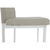 Scaun, textil bej/metal alb, COLETA NOVA - 10- Roveli