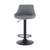 Scaun bar, material textil gri/negru, TERKAN - 5- Roveli