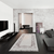 Covor 160x230 cm, crem/maro, LINON - 2- Roveli