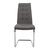 Scaun bucătărie, material textil gri deschis/piele ecologică gri/crom, SALOMA NEW - 9- Roveli
