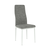Scaun, textil gri deschis/metal alb, COLETA NOVA - 6- Roveli