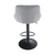 Scaun bar, material textil gri/negru, TERKAN - 4- Roveli