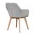 Fotoliu de design, gri deschis/fag, CLORIN NEW - 5- Roveli