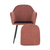 Fotoliu de design, catifea Velvet roz maroniu, ZIRKON - 4- Roveli