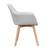 Fotoliu de design, gri deschis/fag, CLORIN NEW - 3- Roveli