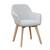 Fotoliu de design, gri deschis/fag, CLORIN NEW - - Roveli