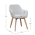 Fotoliu de design, gri deschis/fag, CLORIN NEW - 2- Roveli