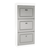 Pantofar, 3 compartimente, gri/alb, SEBER TYP 2 - - Roveli