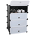 Organizator de pantofi modular, negru / alb, PORET - - Roveli
