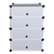 Organizator de pantofi modular, negru / alb, PORET - 4- Roveli