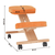 Scaun ergonomic, portocale/ fag, FLONET - 8- Roveli