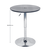 Masă de bar cu înălţime reglabilă, negru, diametru 60 cm, BRANY 2 NEW - 5- Roveli