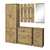 Dulap 4D1S/40, stejar Artisan, AIRON - 4- Roveli