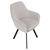 Scaun de design, bej-gri, ţesătură Velvet, AURIL - 7- Roveli
