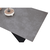Masă dining extensibilă, beton/neagră, 160-200x90 cm, MAJED - 6- Roveli