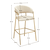 Scaun de bar de design, ţesătură bej Velvet/gold crom auriu, DASMIN TIP 2 - 7- Roveli