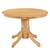 Masă de sufragerie, rotundă, stejar deschis, diametru 106 cm, TABLOS - - Roveli
