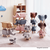 Taburetul în formă de câine, maro/natural, TAMALI - 2- Roveli