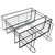 Organizator pentru baie, negru, SABRINA - 7- Roveli