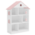 Bibliotecă pentru copii, alb/roz, MAISON TYP 1 - 2- Roveli