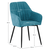 Fotoliu de design, verde/negru, VAJRO - 6- Roveli