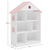 Bibliotecă pentru copii, alb/roz, MAISON TYP 1 - 7- Roveli