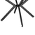 Masă extensibilă de dining, neagră, 100x100-140x75 cm, ABERO TIP 1 - 2- Roveli