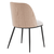 Scaun de sufragerie, bej-maroniu/lemn natural/negru, VUDIA - 5- Roveli