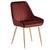 Scaun de dining, bordó ţesătură Velvet/gold crom-auriu, PERLIA - - Roveli