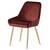 Scaun de dining, bordó ţesătură Velvet/gold crom-auriu, PERLIA - 4- Roveli
